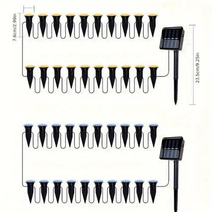 Solar Garden Lights | Weatherproof Design | 15-Pack Solar Lights Outdoor for Pathways and Patios 4