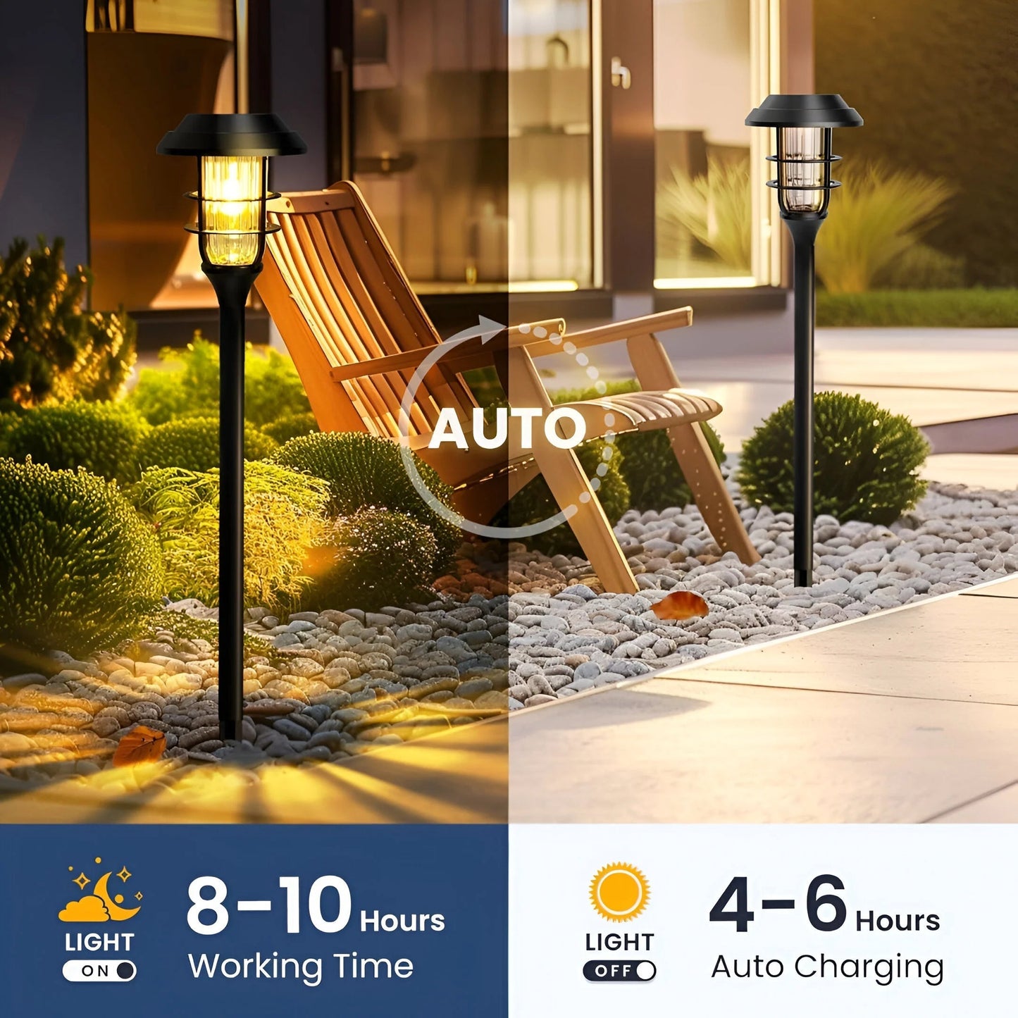 Solar Garden Lights | Weatherproof Design | Solar Lights Outdoor for Garden Ambiance 2