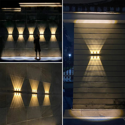 Solar Outdoor Wall Light | Dual Beam Design | Waterproof Aluminum Alloy Fixture 3