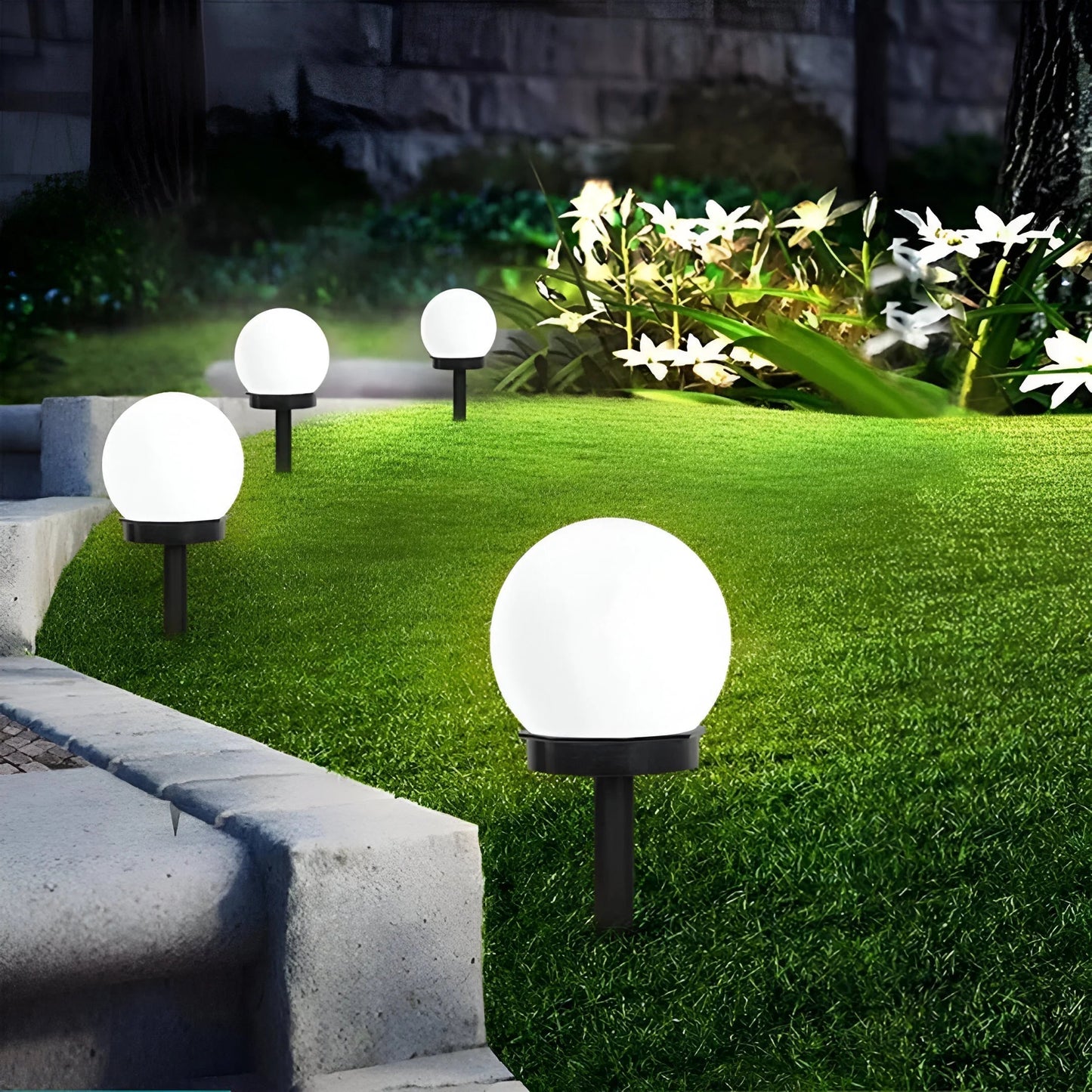 Solar Pathway Lights | Waterproof Design | Solar Walkway Lights for Outdoor Illumination 0