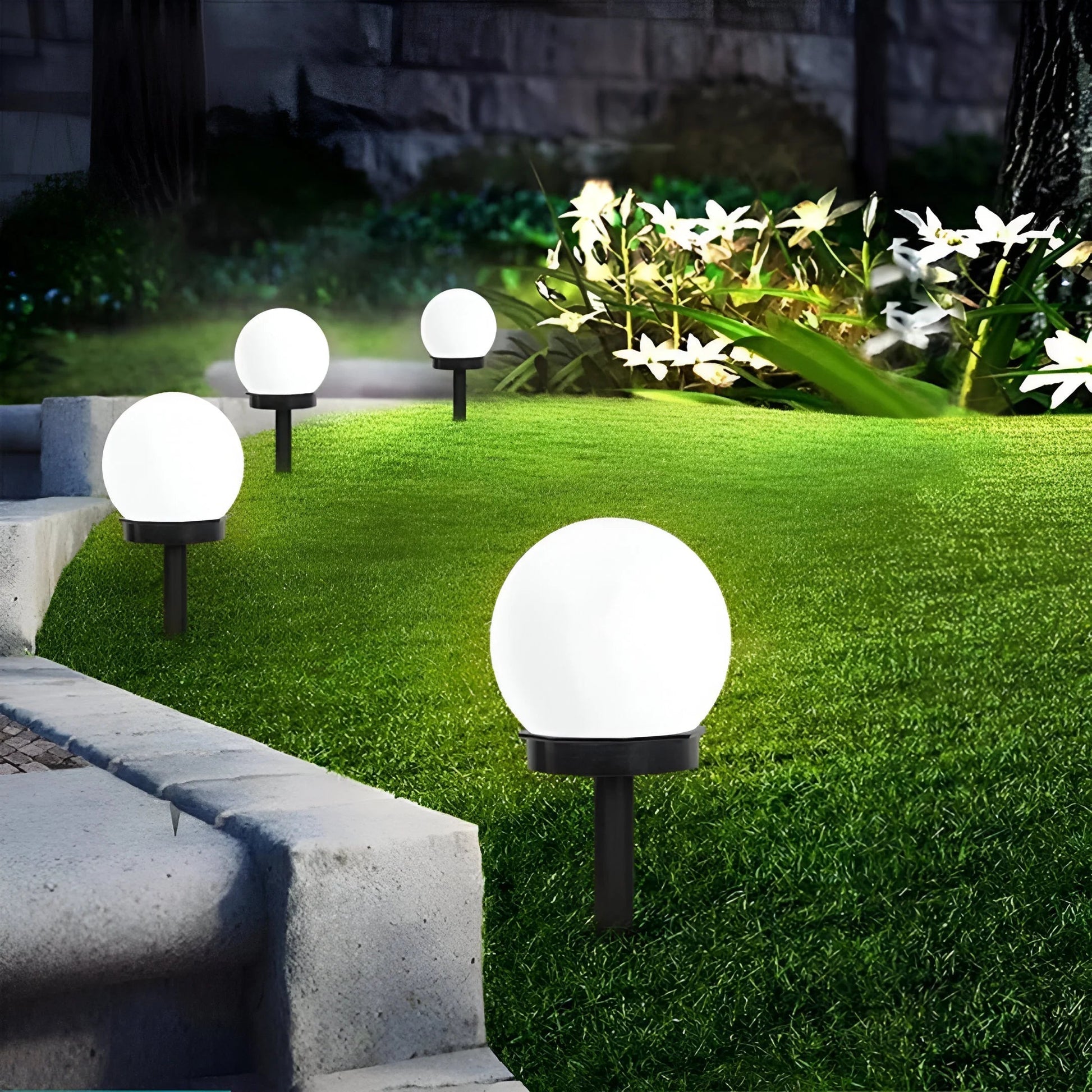Solar Pathway Lights | Waterproof Design | Solar Walkway Lights for Outdoor Illumination 0