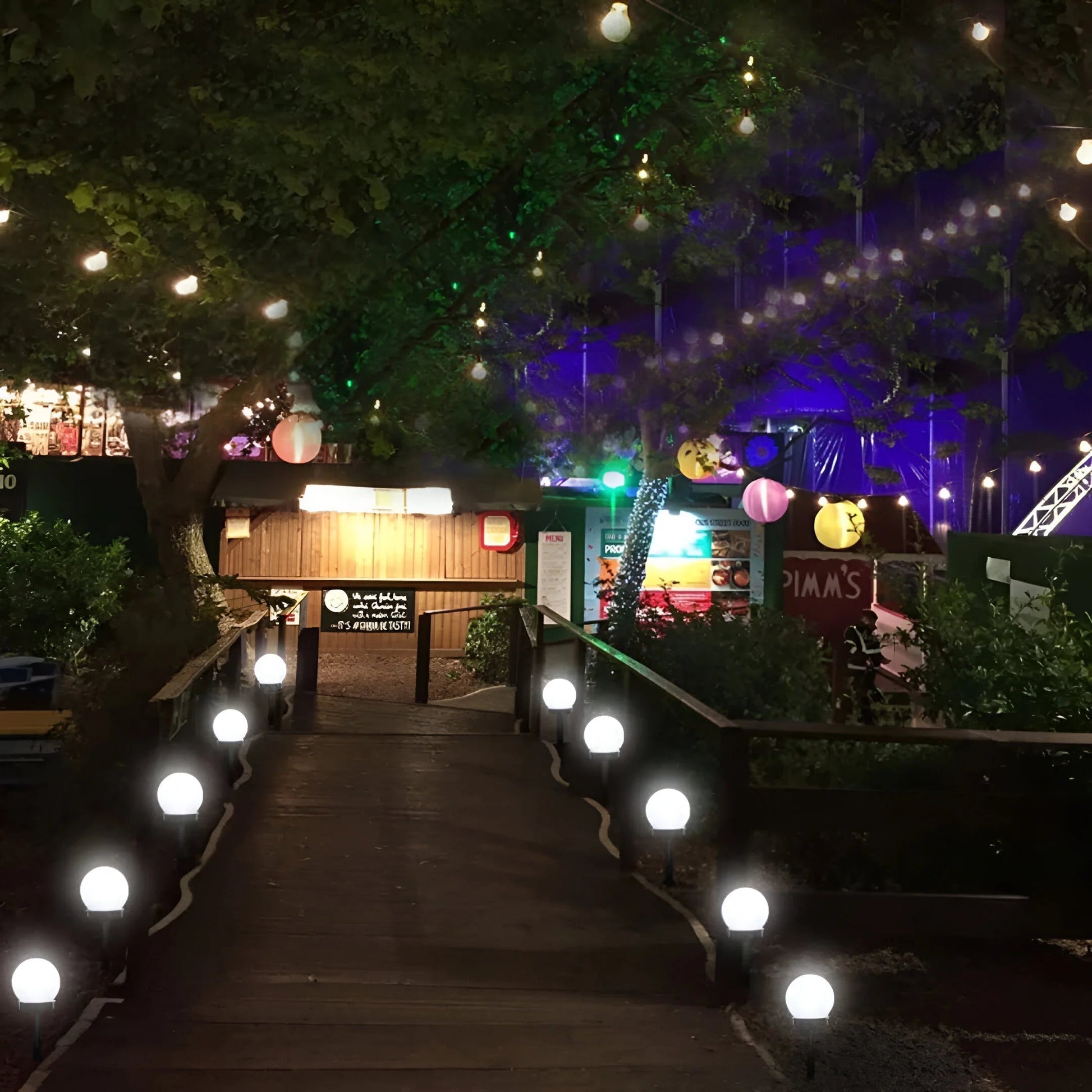Solar Pathway Lights | Waterproof Design | Solar Walkway Lights for Outdoor Illumination 2