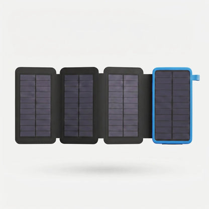 Solar Power Bank | 4 Fold-Out Solar Panels | Solar Powered Phone Charger with 3 USB Outputs 1