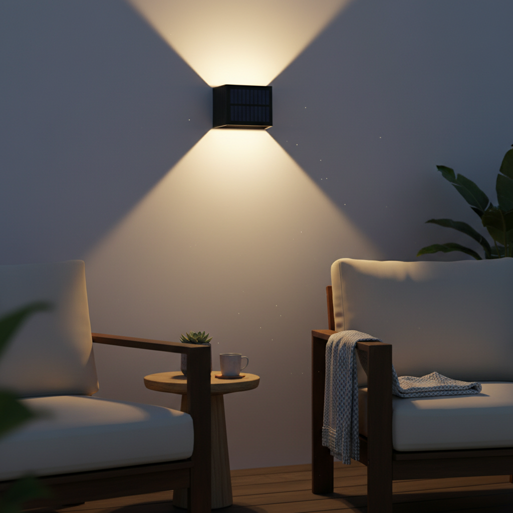 Solar Wall Light – Adjustable COB LED