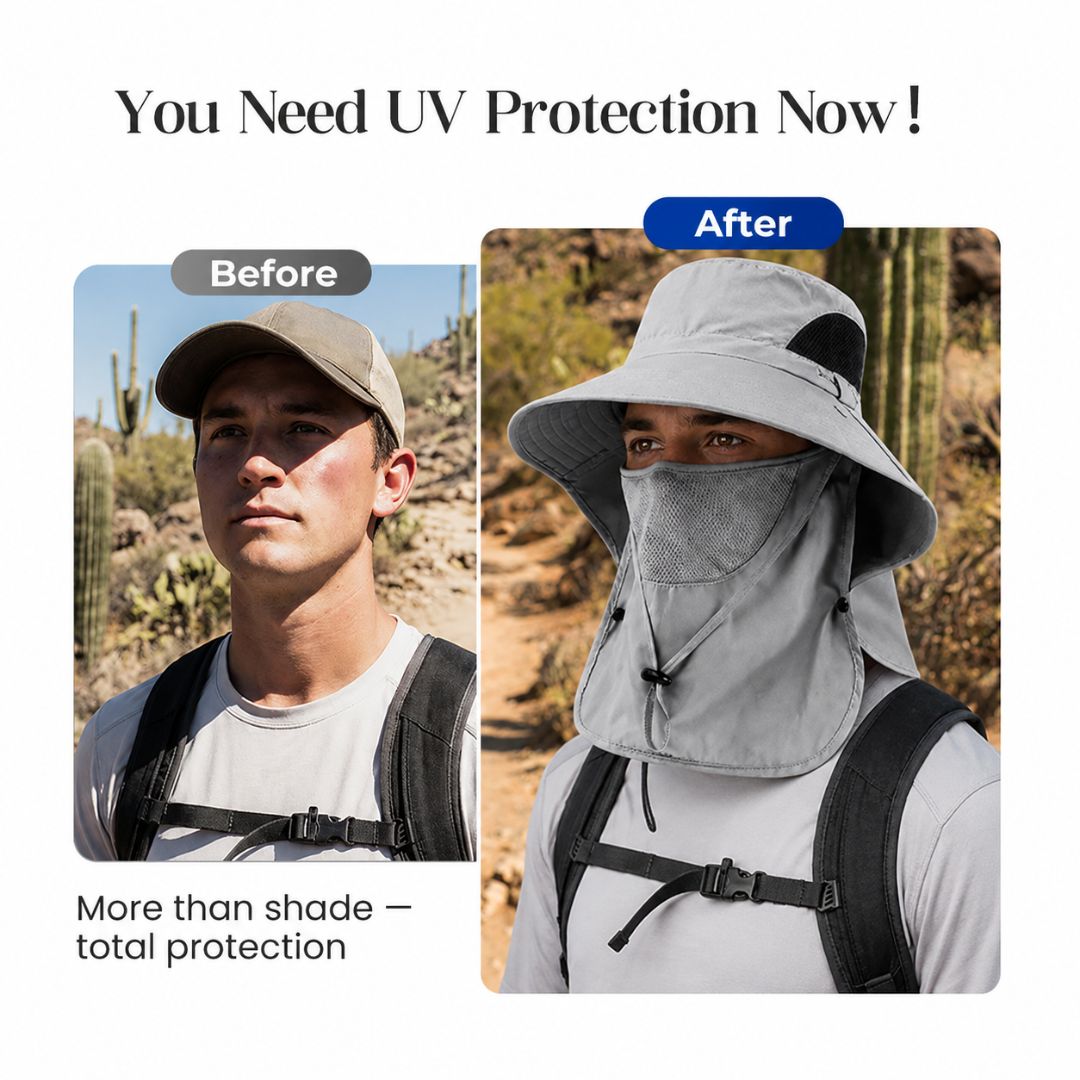 Sun Hat | UPF 50+ Full Face and Neck Coverage | Breathable Cooling Fabric for Outdoor Activities 2