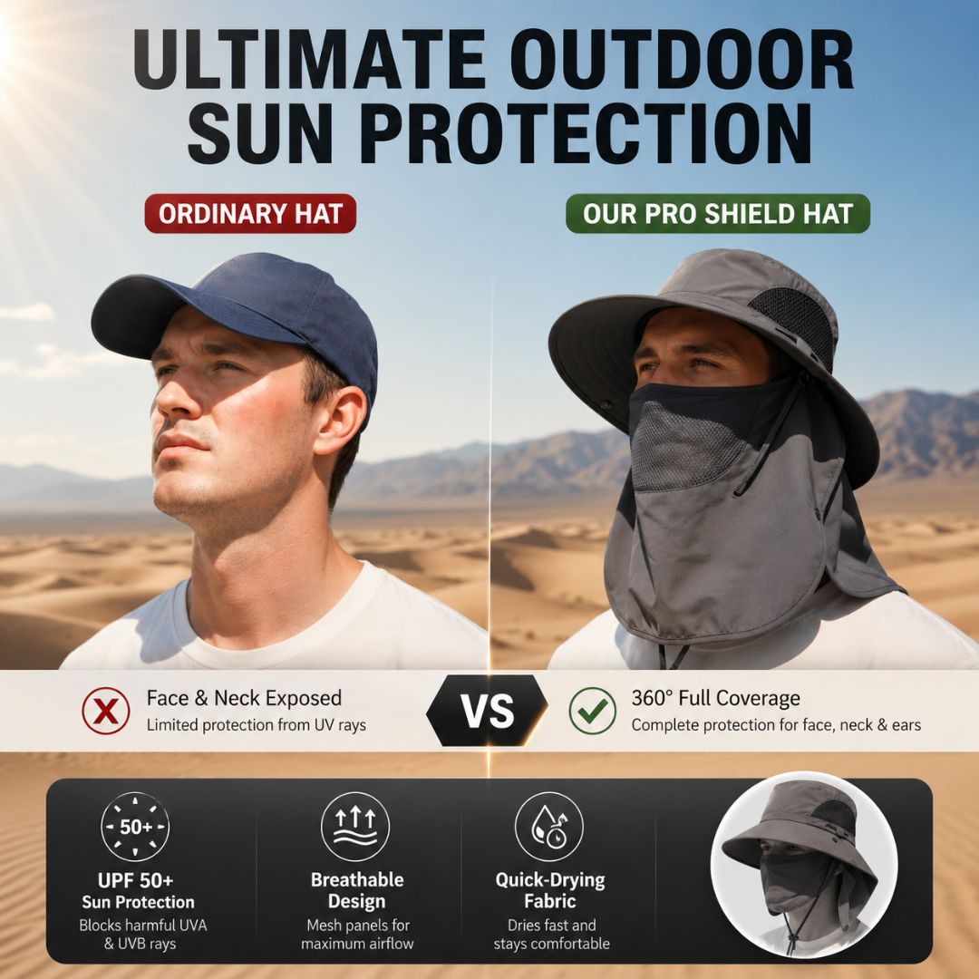 Sun Hat | UPF 50+ Full Face and Neck Coverage | Breathable Cooling Fabric for Outdoor Activities 4