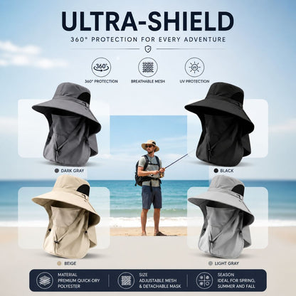 Sun Hat | UPF 50+ Full Face and Neck Coverage | Breathable Cooling Fabric for Outdoor Activities 5