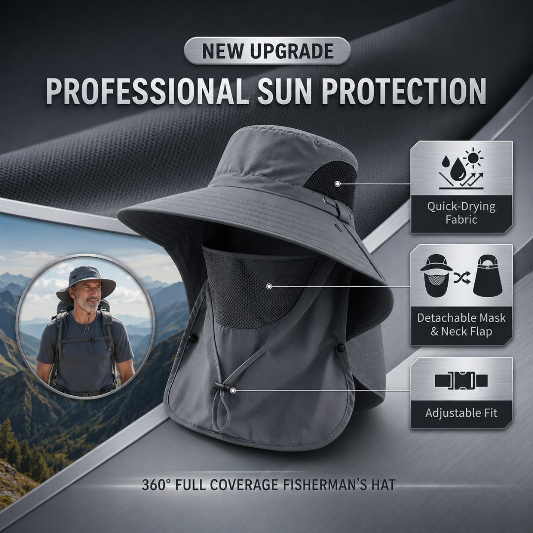 Sun Hat | UPF 50+ Full Face and Neck Coverage | Breathable Cooling Fabric for Outdoor Activities 7