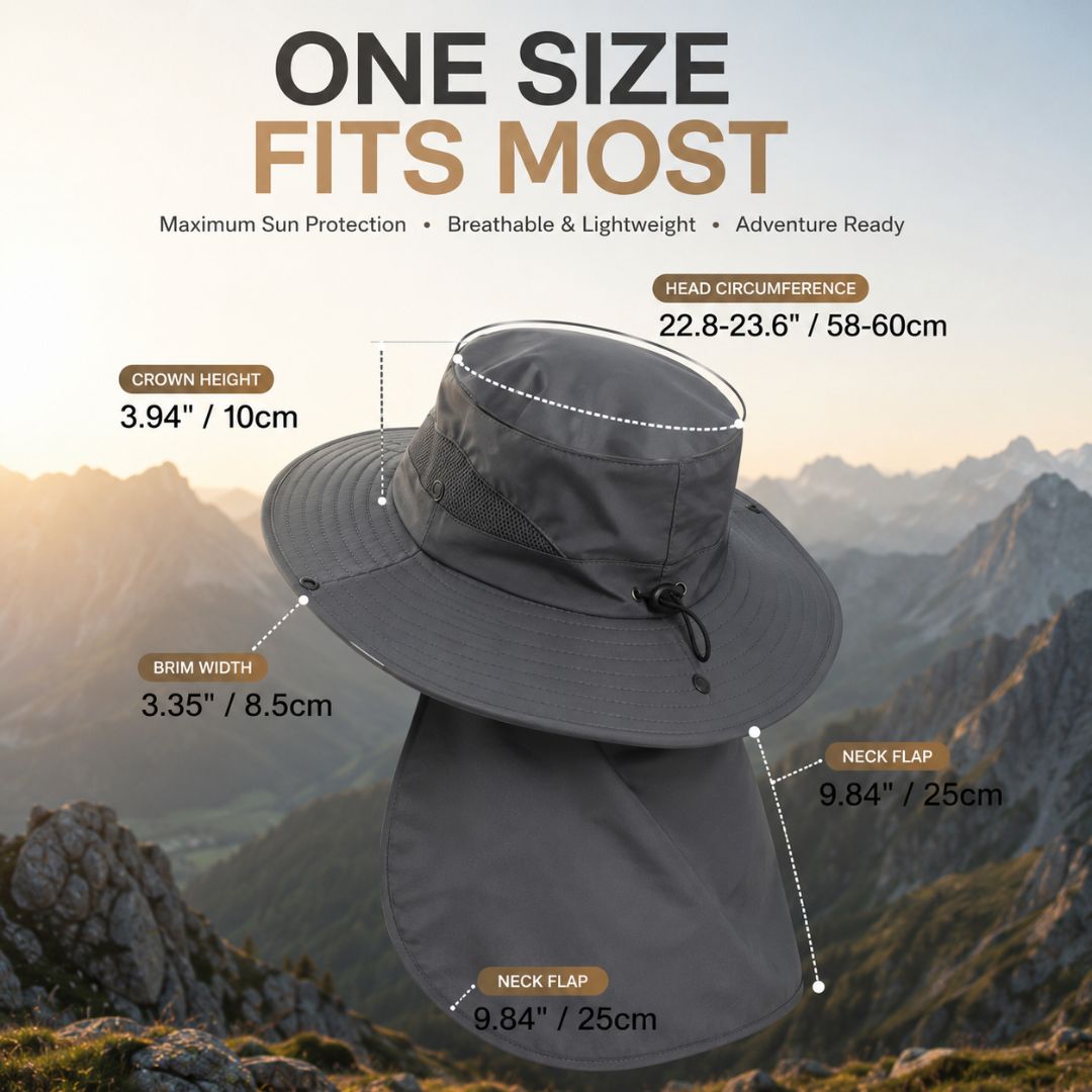 Sun Hat | UPF 50+ Full Face and Neck Coverage | Breathable Cooling Fabric for Outdoor Activities 8