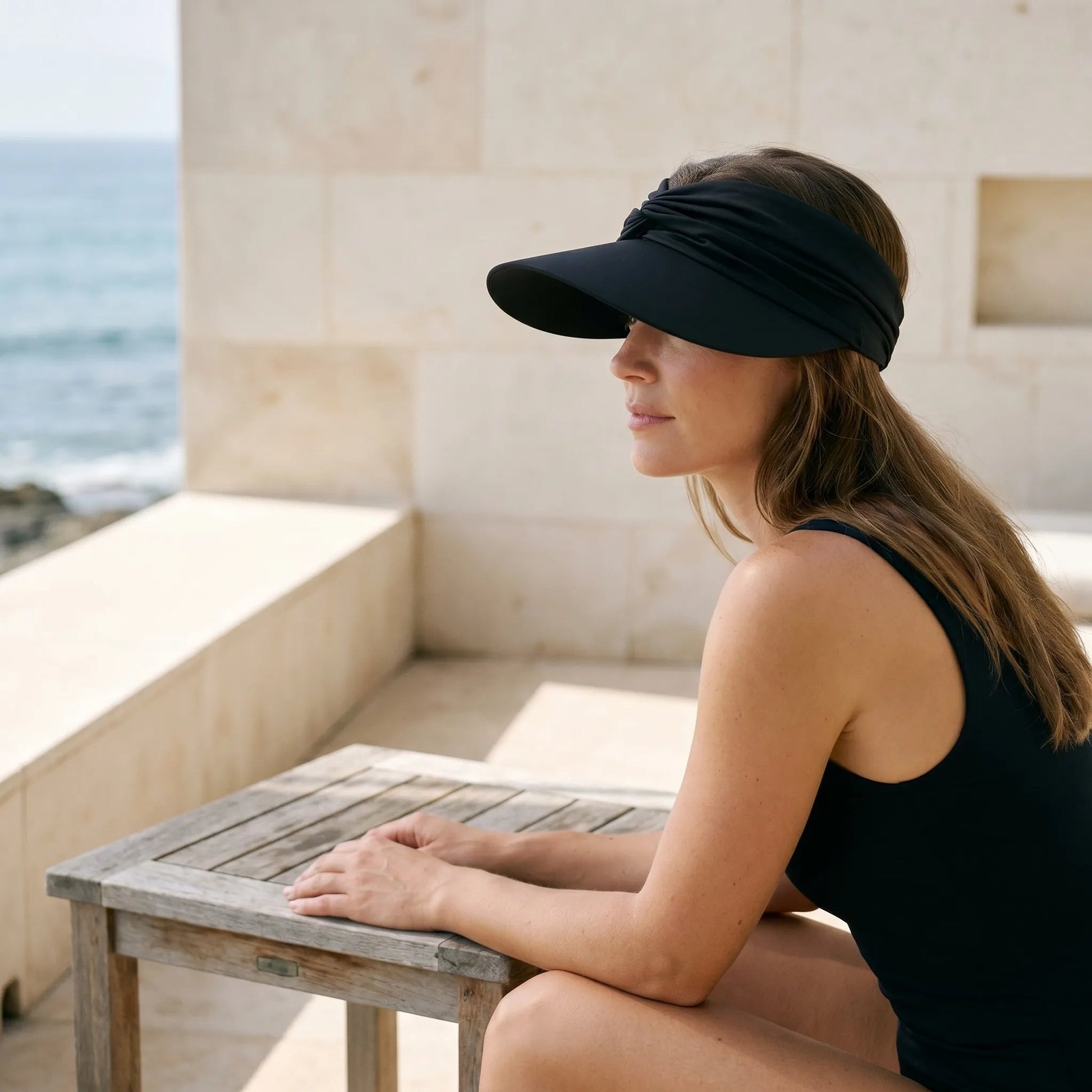 Sun Visor | Open Top Design | Wide Brim Visor for Women 1