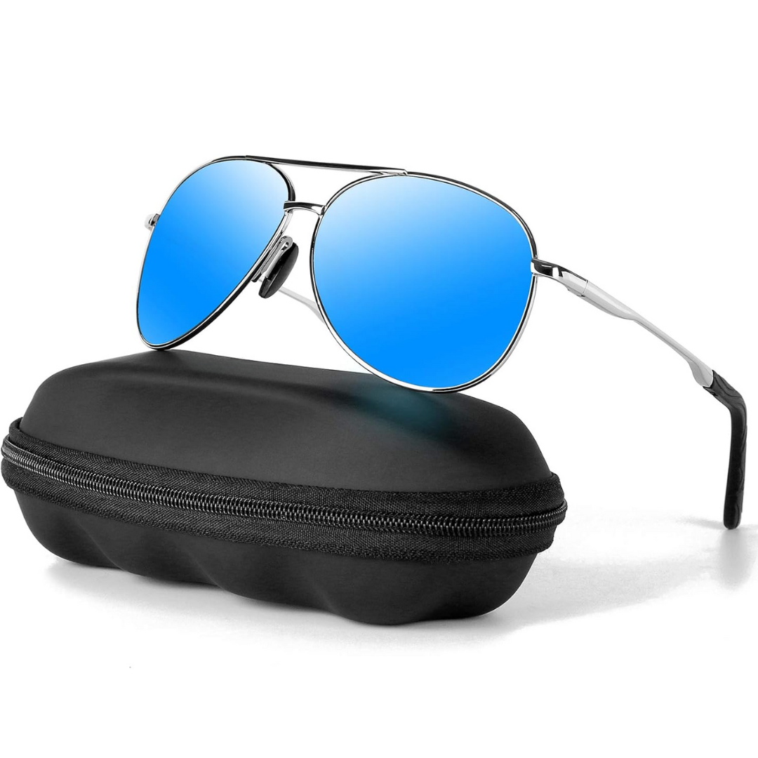 Sunglasses | Polarized Lenses | Lightweight Metal Aviator Design 10