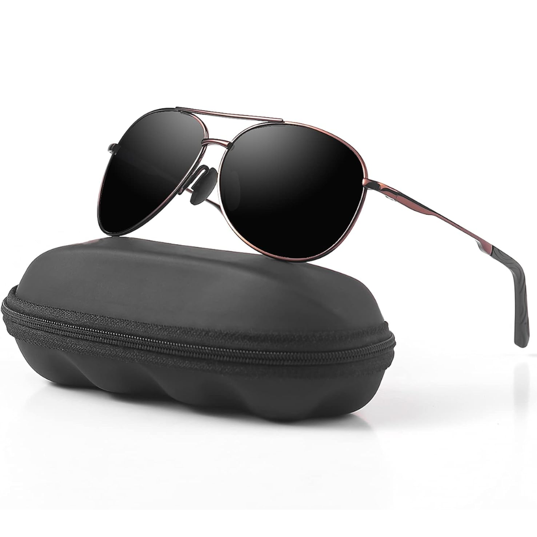 Sunglasses | Polarized Lenses | Lightweight Metal Aviator Design 6