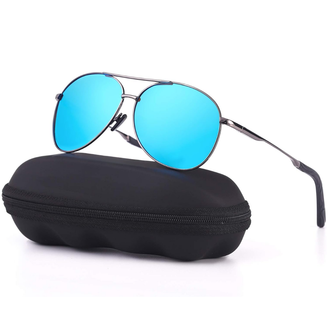 Sunglasses | Polarized Lenses | Lightweight Metal Aviator Design 7