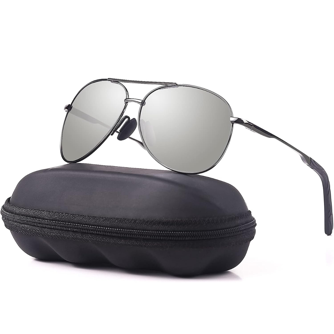 Sunglasses | Polarized Lenses | Lightweight Metal Aviator Design 8