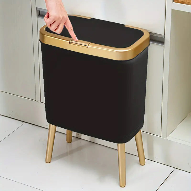 Trash Can | Odour-Sealing Flip-Top Lid | Slim Kitchen and Bathroom Waste Bin 15L 1