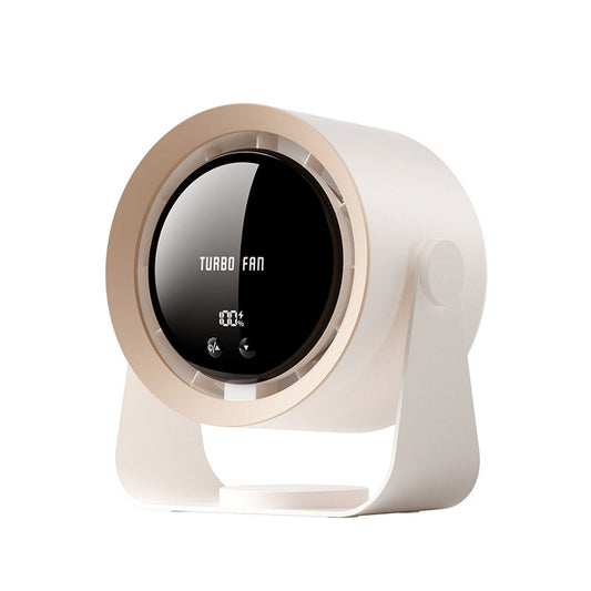 USB Desk Fan | Brushless Motor for Quiet Operation | Small Desk Fan with 100-Speed Turbine 0