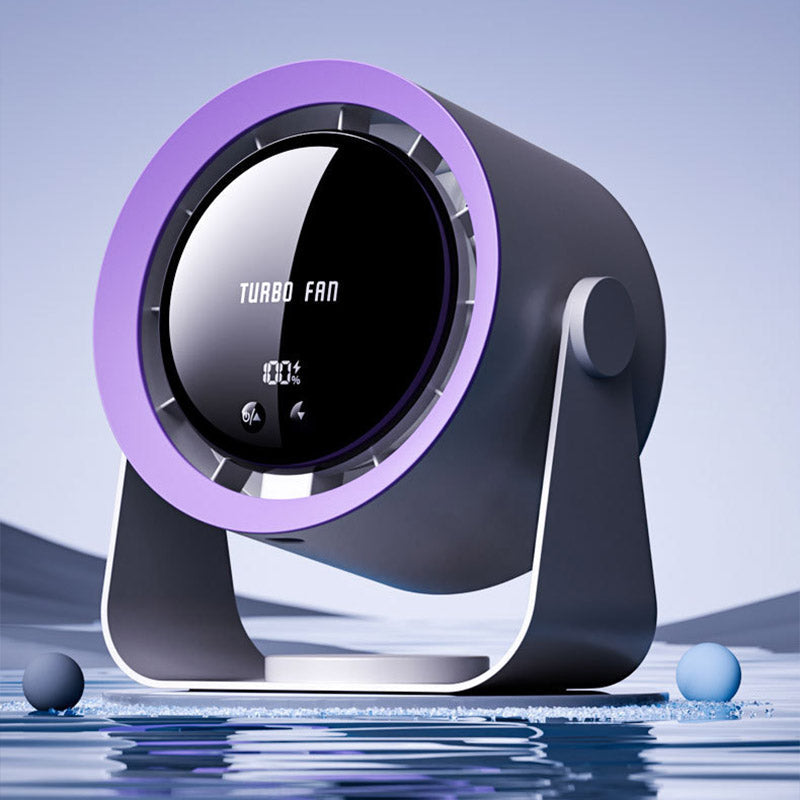 USB Desk Fan | Brushless Motor for Quiet Operation | Small Desk Fan with 100-Speed Turbine 1