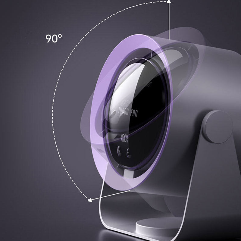 USB Desk Fan | Brushless Motor for Quiet Operation | Small Desk Fan with 100-Speed Turbine 3