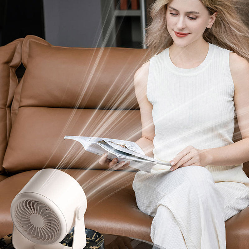 USB Desk Fan | Brushless Motor for Quiet Operation | Small Desk Fan with 100-Speed Turbine 5