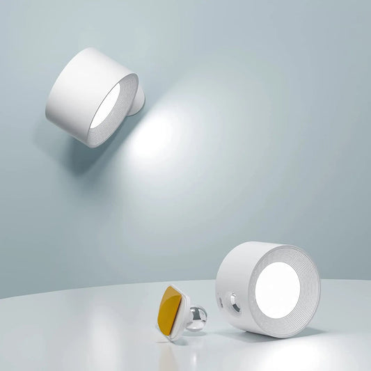 Wall Lamp | Wireless Design with 360° Rotation | Dimmable Wall Lights for Flexible Illumination 0