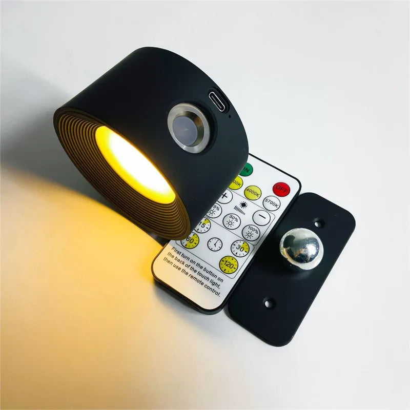 Wall Lamp | Wireless Design with 360° Rotation | Dimmable Wall Lights for Flexible Illumination 6