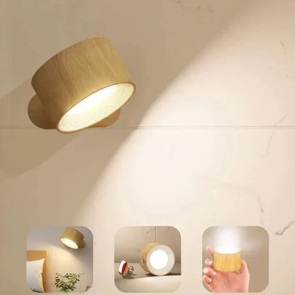 Wall Lamp | Wireless Design with 360° Rotation | Dimmable Wall Lights for Flexible Illumination 7