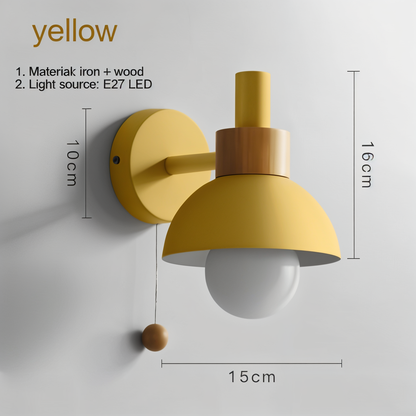 Wall Light | Eco-Friendly Plastic and Metal | Contemporary Wall Sconces for Living Rooms and Bedrooms 1