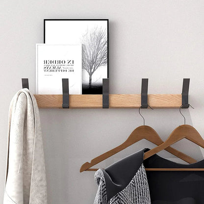 Wall Mounted Coat Rack | Movable Double Hooks | Stylish Coat Hooks for Wall in Scandinavian Design 2