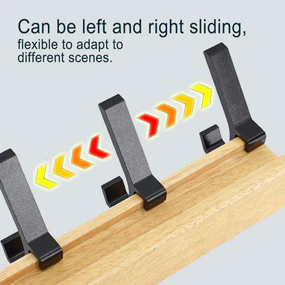 Wall Mounted Coat Rack | Movable Double Hooks | Stylish Coat Hooks for Wall in Scandinavian Design 3