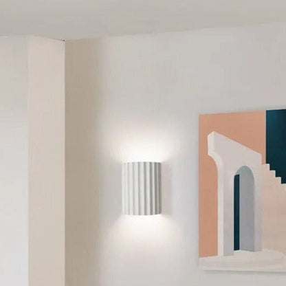 Wall Sconce Lighting | Durable Resin Material | Minimalist Groove Design for Upward and Downward Illumination 3