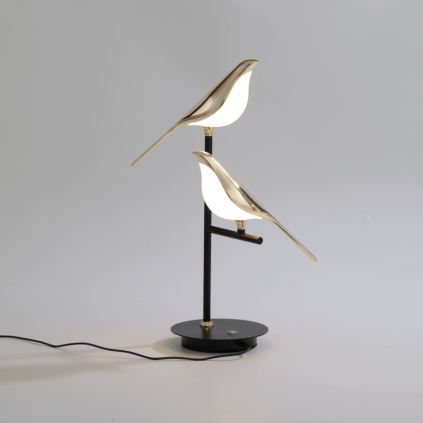 Wall Sconce Lighting | Metal Nordic Design | LED Wall Lamp with Golden Bird Accent 5
