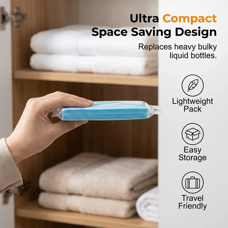 Water-Soluble Floor Cleaning Sheets | Concentrated Formula for Stain Removal | Multi-Effect Antibacterial and Deodorizing Floor Cleaner 3