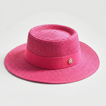 Wide Brim Boater Hat | Open Woven Construction | Comfortable Sun Protection for Travel and Outdoor Events 0