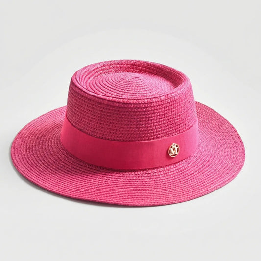 Wide Brim Boater Hat | Open Woven Construction | Comfortable Sun Protection for Travel and Outdoor Events 0