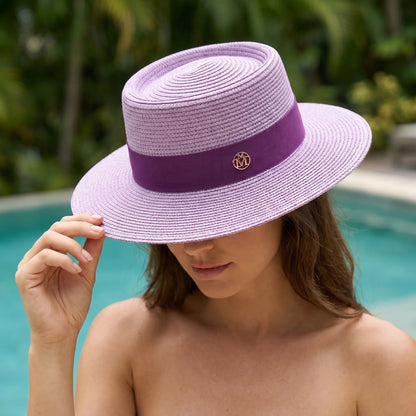 Wide Brim Boater Hat | Open Woven Construction | Comfortable Sun Protection for Travel and Outdoor Events 4